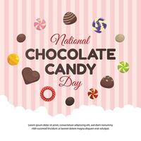 nationale Chocolat bonbons journée conception modèle bien pour fête usage. bonbons vecteur image. bonbons vecteur conception. vecteur eps dix.