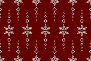 rouge traverser point coloré géométrique traditionnel ethnique modèle ikat sans couture modèle abstrait conception pour en tissu impression tissu robe tapis rideaux et sarong aztèque africain Indien indonésien vecteur