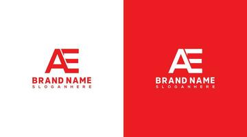 une et e lettre logo conception. abstrait lettre une et e logo conception vecteur