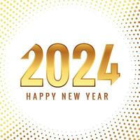 moderne Nombres sur une blanc Contexte pour 2024 Nouveau année texte conception vecteur