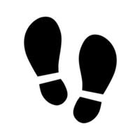 chaussure empreinte illustration.humain pied impression symbole.pieds silhouette isolé vecteur