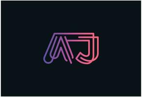 un J logo lettre logo libre vecteur