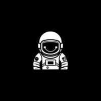 astronaute, noir et blanc vecteur illustration