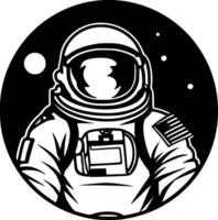 astronaute - minimaliste et plat logo - vecteur illustration