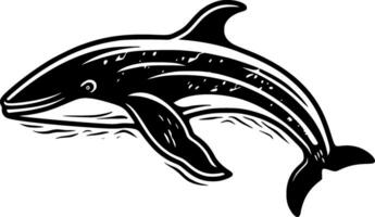 baleine - minimaliste et plat logo - vecteur illustration