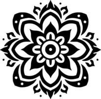 mandala, minimaliste et Facile silhouette - vecteur illustration