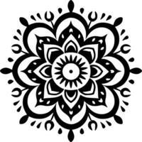 mandala, minimaliste et Facile silhouette - vecteur illustration