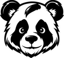 Panda - minimaliste et plat logo - vecteur illustration