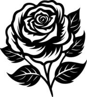 Rose - minimaliste et plat logo - vecteur illustration