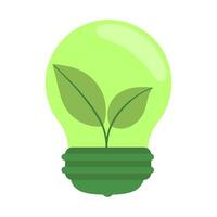 nettoyer vert énergie ampoule illustration vecteur