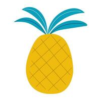 ananas fruit Facile plat illustration vecteur