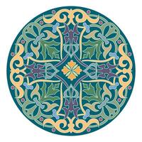 décoratif arabesque et ornemental mandala symboles ensemble isolé vecteur
