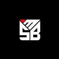 msb lettre logo vecteur conception, msb Facile et moderne logo. msb luxueux alphabet conception