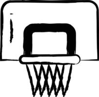 basketball main tiré vecteur illustration