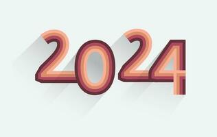 content Nouveau année 2024 coloré texte typographie conception, content Nouveau année 2024, content Nouveau année, Nouveau année, Nouveau année 2024, vecteur