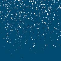 chute flocons de neige sur bleu Contexte. Noël neige. vecteur illustration
