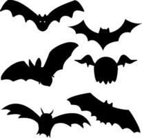 chauve souris silhouette vecteur sur blanc Contexte