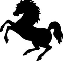 cheval silhouette vecteur sur blanc Contexte