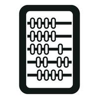 comptabilité bureau équilibre icône Facile vecteur. record en gardant vecteur