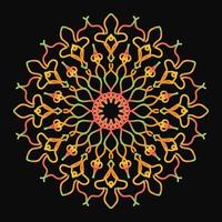 motif circulaire en forme de mandala vecteur