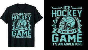 la glace le hockey palet et cassé bâton T-shirt impression vecteur modèle.ice le hockey T-shirt conception vecteur, le hockey, typographie, vecteur, graphique, illustration, T-shirt conception Douane conception maquette