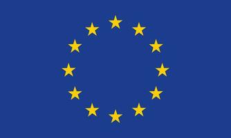 le drapeau de le européen syndicat, le européen syndicat. vecteur