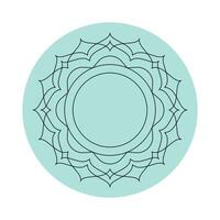 vecteur illustration. mandala sur une blanc et bleu Contexte