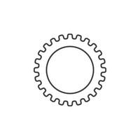 conception d & # 39; icône illustration vectorielle engrenage vecteur