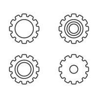 conception d & # 39; icône illustration vectorielle engrenage vecteur