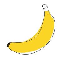 illustration vectorielle de dessin au trait continu banane vecteur