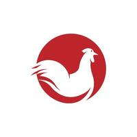 conception d'illustration vectorielle icône de poulet vecteur
