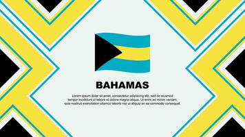 Bahamas drapeau abstrait Contexte conception modèle. Bahamas indépendance journée bannière fond d'écran vecteur illustration. Bahamas vecteur