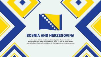 Bosnie et herzégovine drapeau abstrait Contexte conception modèle. Bosnie et herzégovine indépendance journée bannière fond d'écran vecteur illustration. indépendance journée