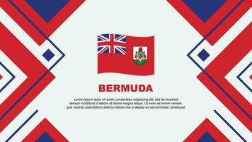 Bermudes drapeau abstrait Contexte conception modèle. Bermudes indépendance journée bannière fond d'écran vecteur illustration. Bermudes illustration