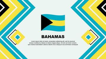 Bahamas drapeau abstrait Contexte conception modèle. Bahamas indépendance journée bannière fond d'écran vecteur illustration. Bahamas conception