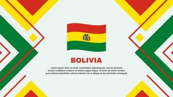 Bolivie drapeau abstrait Contexte conception modèle. Bolivie indépendance journée bannière fond d'écran vecteur illustration. Bolivie illustration