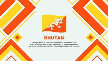 bhoutan drapeau abstrait Contexte conception modèle. bhoutan indépendance journée bannière fond d'écran vecteur illustration. bhoutan drapeau