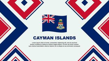 caïman îles drapeau abstrait Contexte conception modèle. caïman îles indépendance journée bannière fond d'écran vecteur illustration. caïman îles indépendance journée