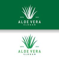 aloès Vera logo conception Facile illustration santé à base de plantes plante herbe vecteur