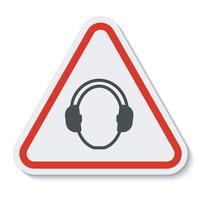 symbole porter protection auditive isoler sur fond blanc, illustration vectorielle eps.10 vecteur