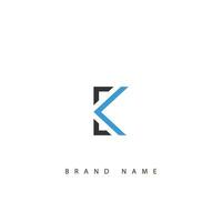 lettre k logo conception modèle. minimaliste affaires logo. vecteur