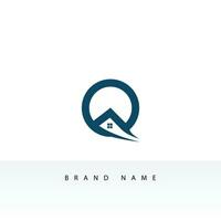 Facile initiale lettre q logo isolé sur double Contexte. utilisable pour affaires et l'image de marque logos. plat vecteur logo conception modèle élément.