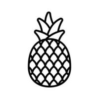 branché icône de ananas, en bonne santé fruit, Naturel nourriture vecteur