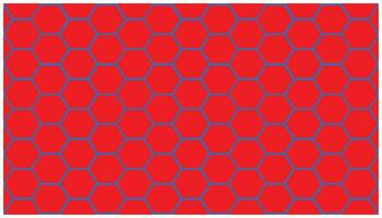 sans couture modèle avec hexagones dans rouge et bleu couleurs. hexagone Contexte. hexagone modèle. Contexte élément pour votre conception vecteur