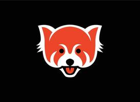 rouge Panda logo vecteur illustration - animal symbole