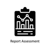 rapport évaluation vecteur solide icône conception illustration. affaires et la gestion symbole sur blanc Contexte eps dix fichier