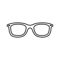 des lunettes icône vecteur. des lunettes de soleil illustration signe. cécité symbole ou logo. vecteur