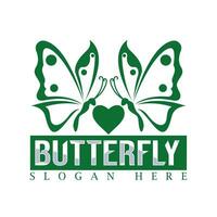 papillon logo conception vecteur modèle, papillon logo pour embellir et spa affaires