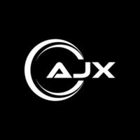 ajx lettre logo conception, inspiration pour une unique identité. moderne élégance et Créatif conception. filigrane votre Succès avec le frappant cette logo. vecteur