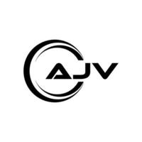 ajv lettre logo conception, inspiration pour une unique identité. moderne élégance et Créatif conception. filigrane votre Succès avec le frappant cette logo. vecteur